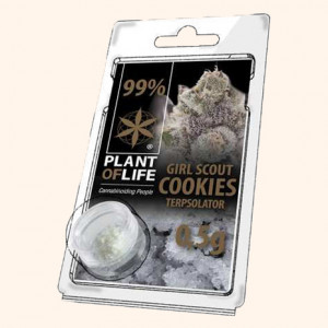 Photo cristaux de CBD 99% pur Girl Scout Cookies