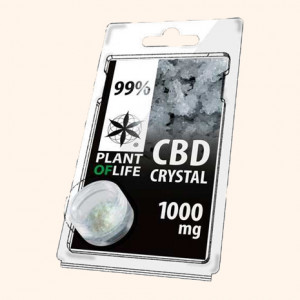 Photo cristaux de CBD 99% pur crystal pur 1000mg