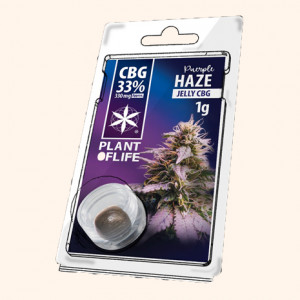 Photo résine de CBG 33% à la saveur Purple Haze