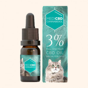 Photo d'huile de CBD 3% pour les chats