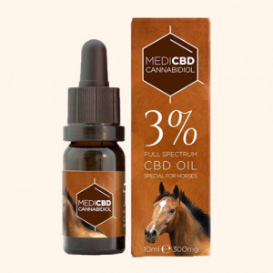 Photo d'huile de CBD 3% pour les chevaux