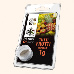 Photo résine de CBD 10% a la saveur Tuttifrutti