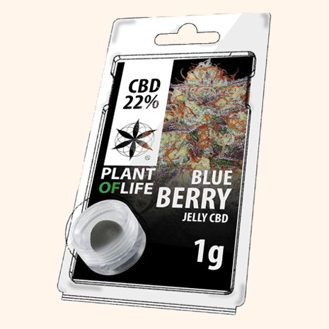 Photo résine CBD 22% a la saveur Blueberry