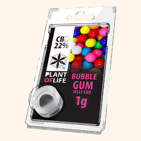 Photo résine CBD 22% à la saveur chewing-gum