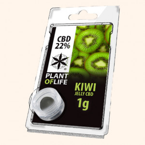 Photo résine CBD 22% a la saveur du kiwi