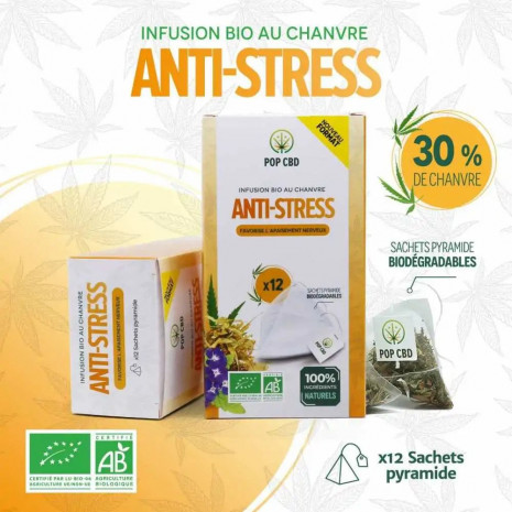 ANTI-STRESS | Infusion et Tisane CBD | x12 sachets