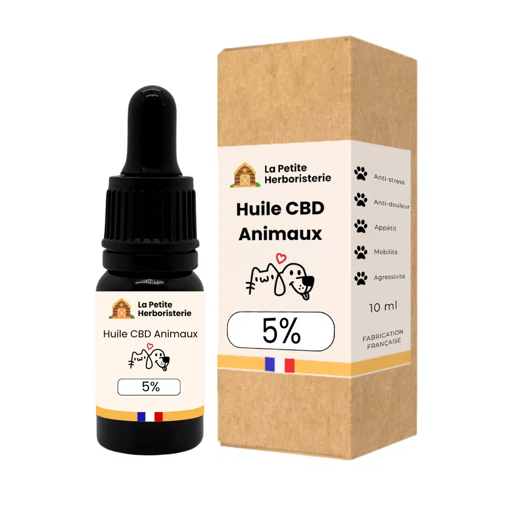 Huile CBD Animaux 5% - La Petite Herboristerie