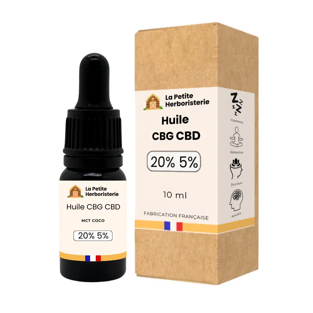 Huile CBG 20% CBD 5% - La Petite Herboristerie