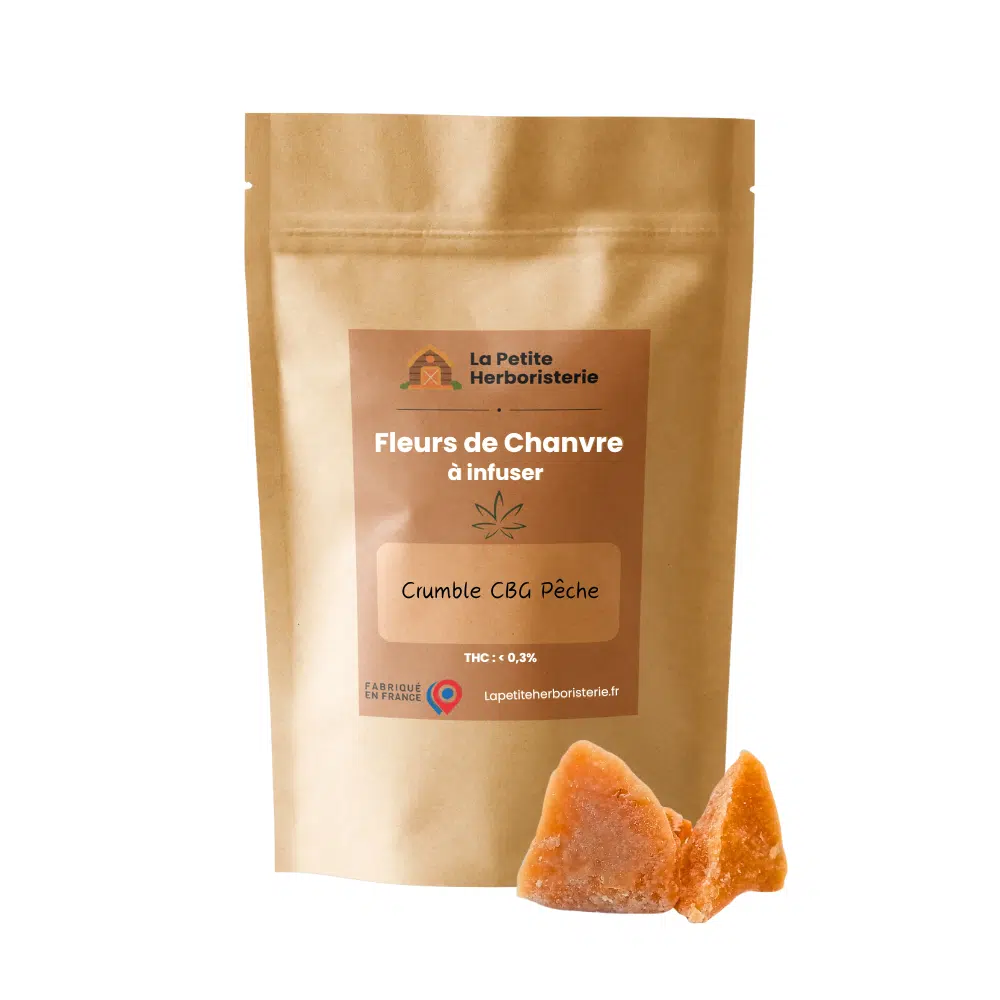 Crumble CBG Pêche 80%