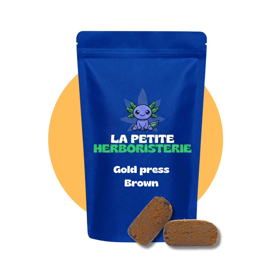 résine gold press brown cbd