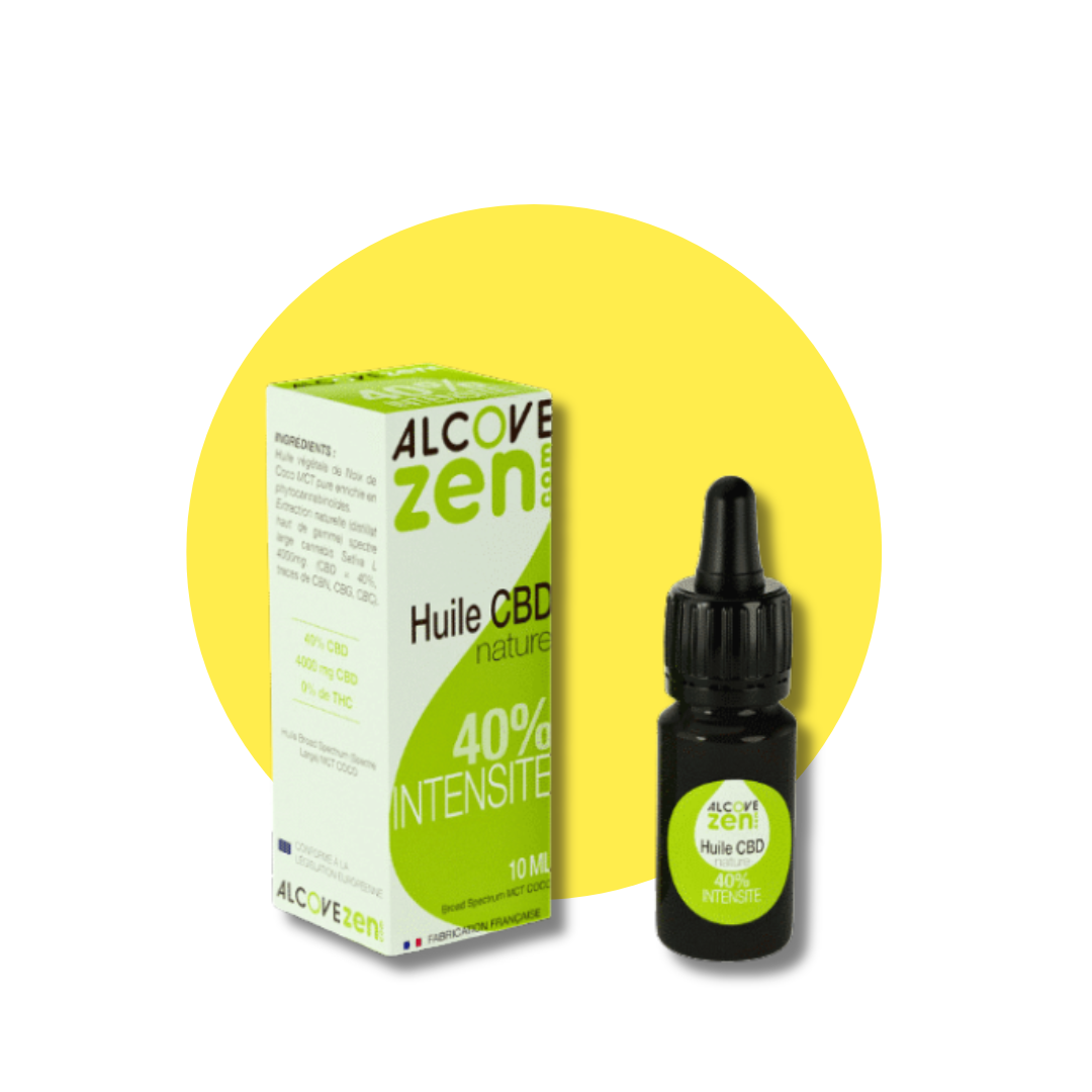 Huile CBD 40% Intensité Nature - AlcoveZen