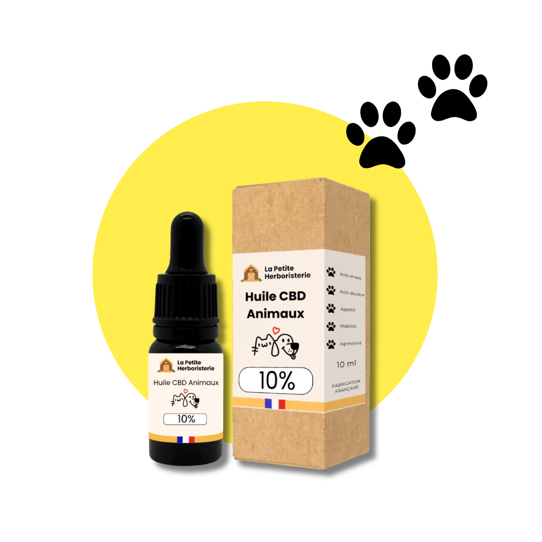 Huile CBD Animaux 10% - La Petite Herboristerie