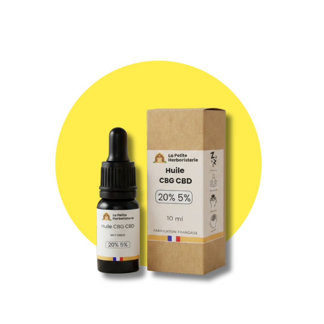 Huile CBG 20% CBD 5% - La Petite Herboristerie