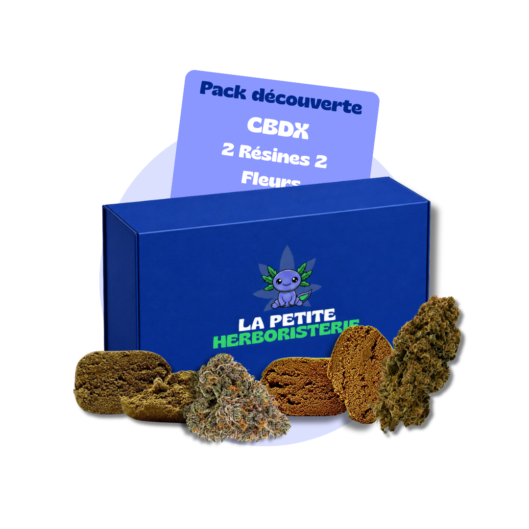 pack 2 fleurs 2 résines CBDX